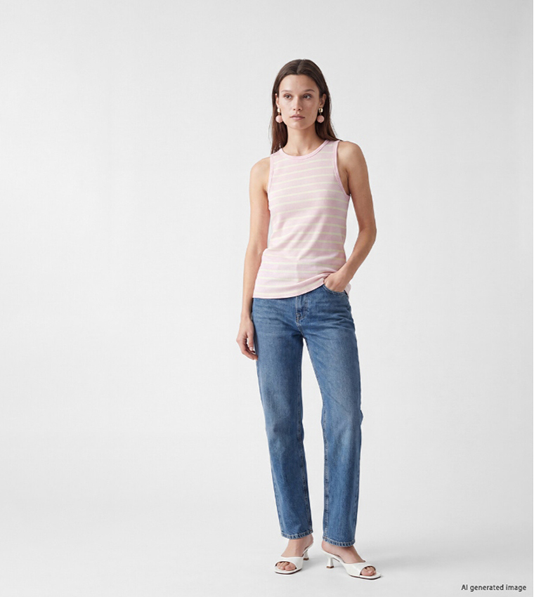 LC Waikiki  Sleeveless Tops - Pink Sleeveless Tops