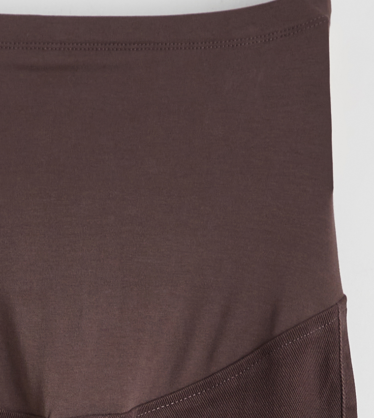 Washed Wide Leg Maternity Jeans