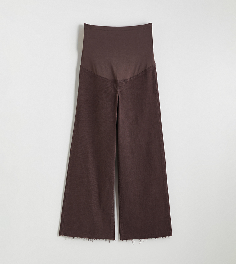 Washed Wide Leg Maternity Jeans