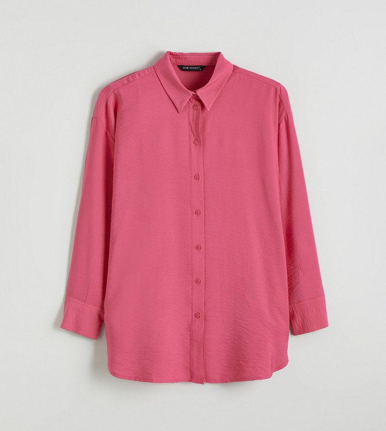 Gabardine Oversized Shirt Tunic
