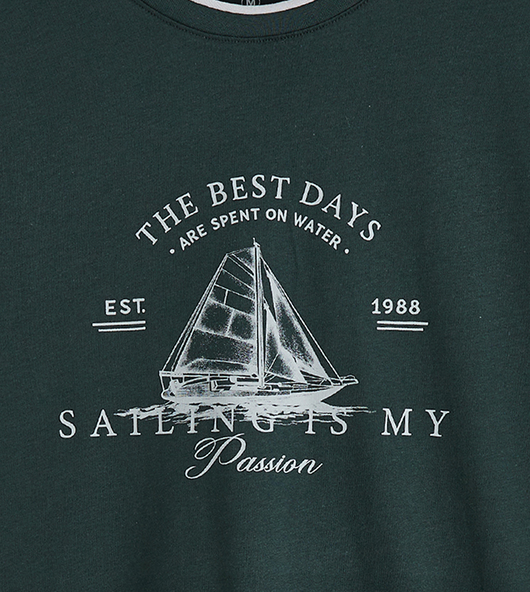 Printed Short Sleeves Casual T-Shirt