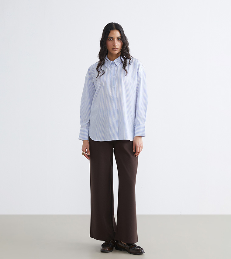 High Waist Wide Leg Trousers