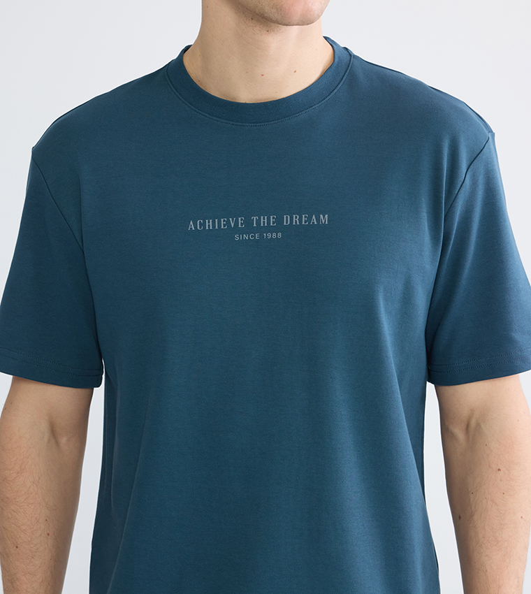 Printed Crew Neck Oversized T-Shirt