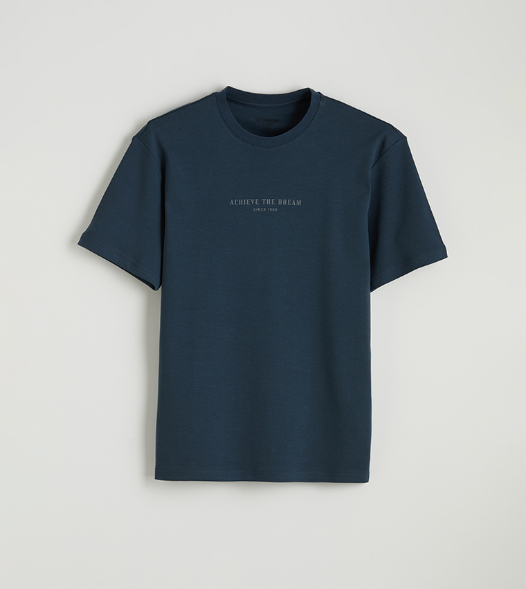 Printed Crew Neck Oversized T-Shirt