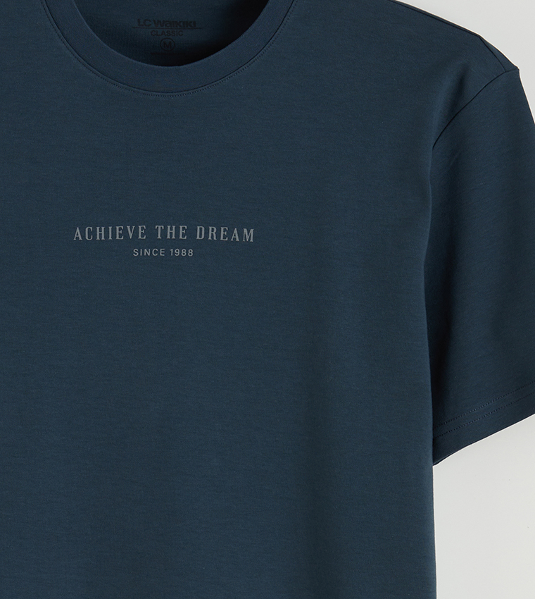 Printed Crew Neck Oversized T-Shirt