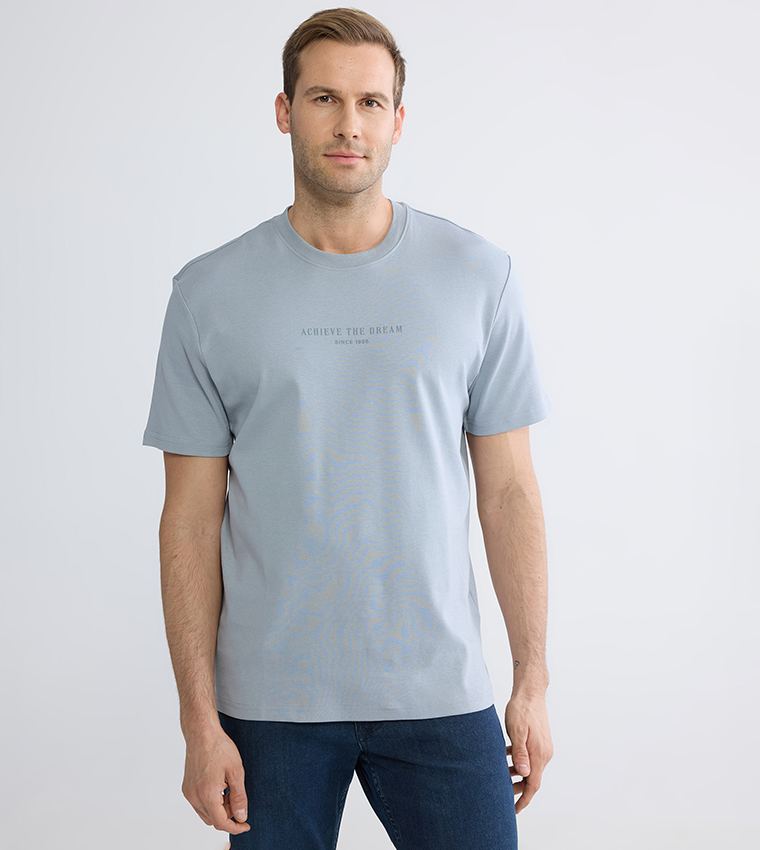 Printed Crew Neck Oversized T-Shirt