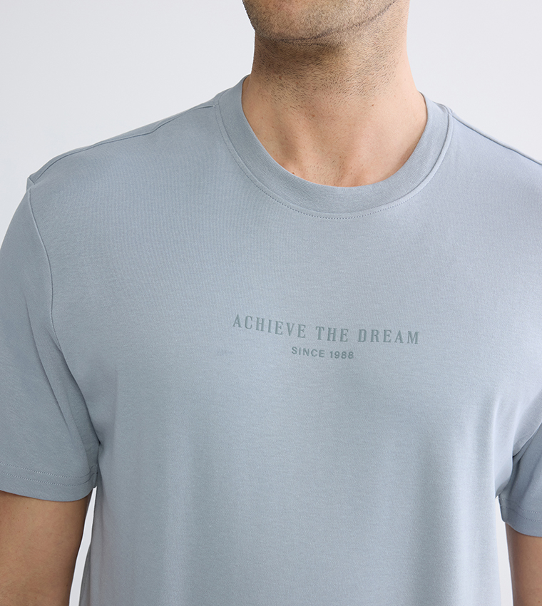 Printed Crew Neck Oversized T-Shirt