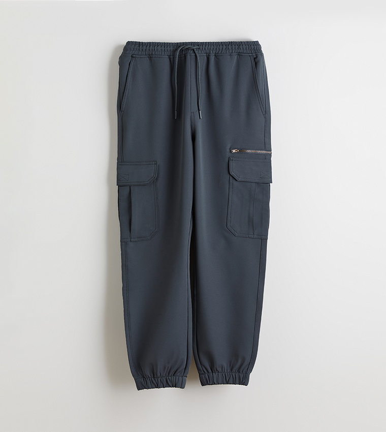 Mid Rise Slim Fit Cargo Trousers