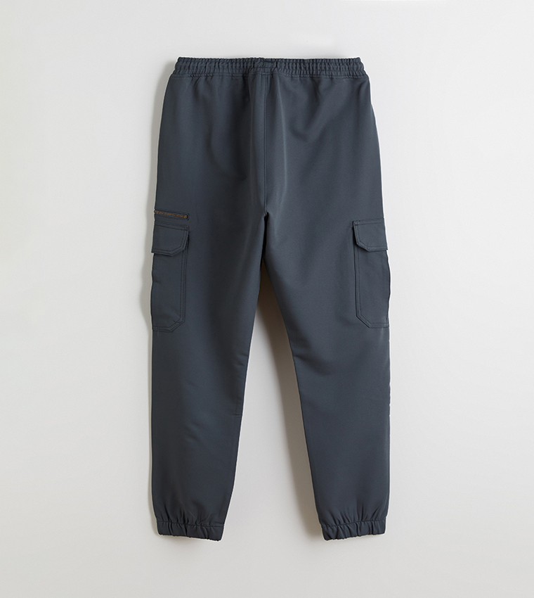 Mid Rise Slim Fit Cargo Trousers