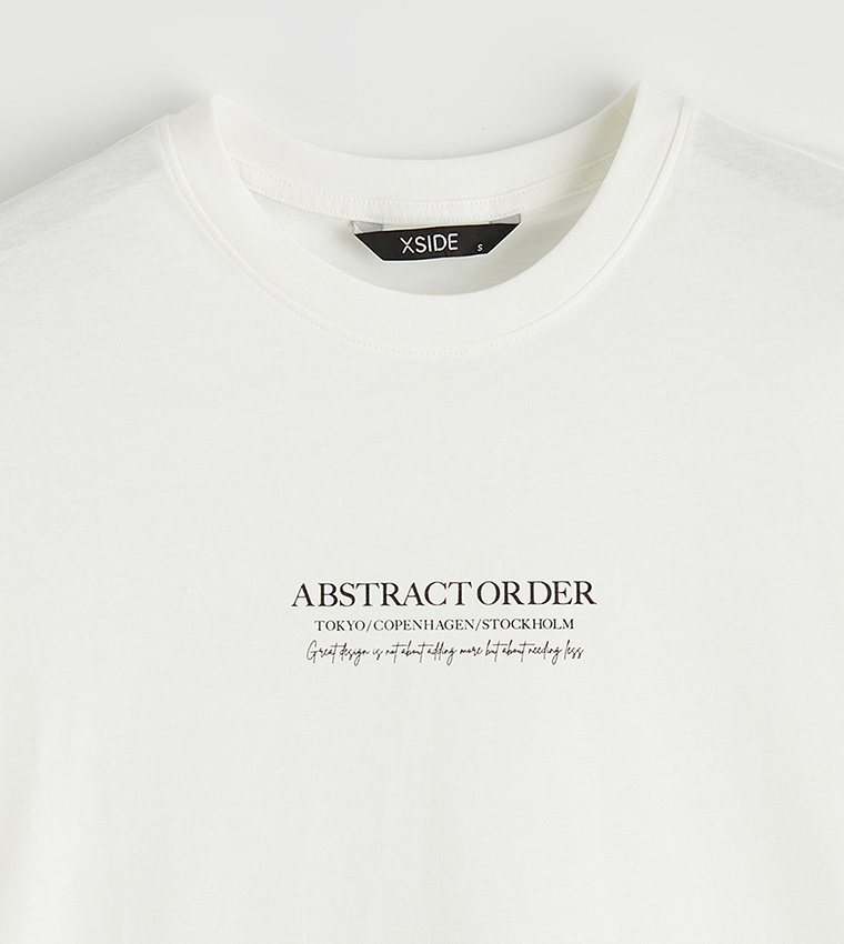 XSIDE Printed Crew Neck T-Shirt