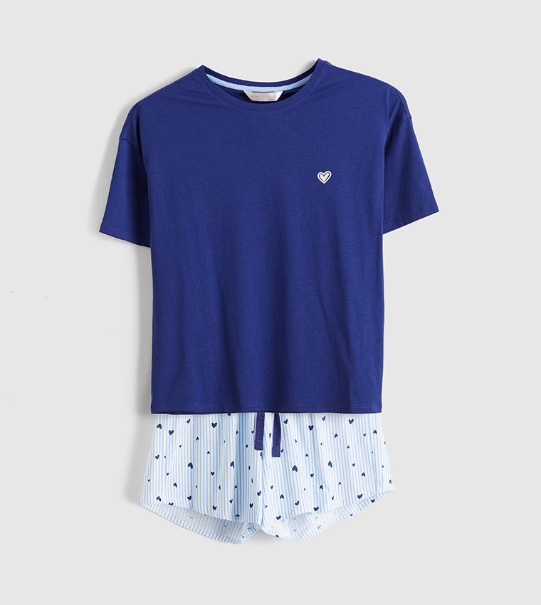 Printed Shorty Pyjama Set