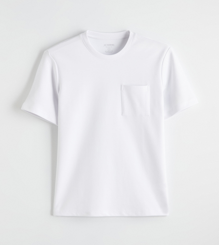 Solid Crew Neck Short Sleeves T-Shirt