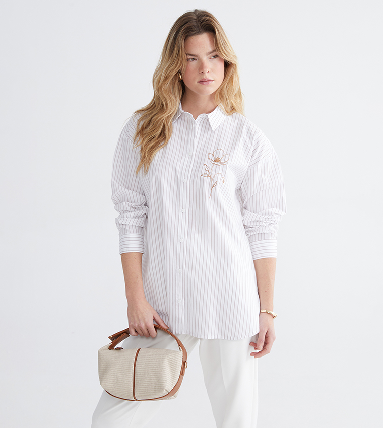 قميص كاجوال بكم طويل 