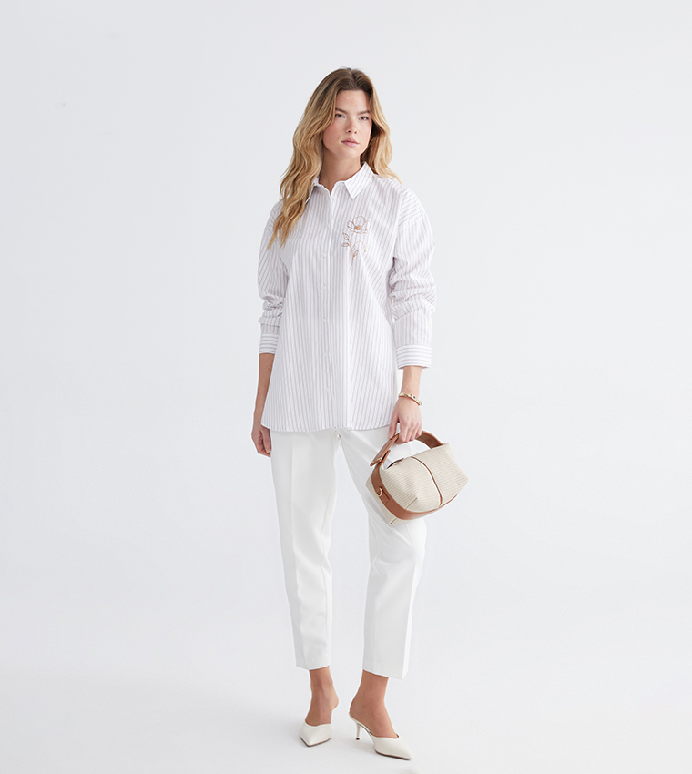 قميص كاجوال بكم طويل 