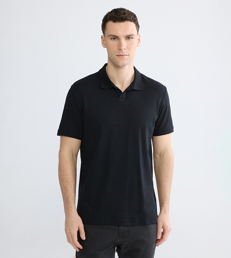 Solid Short Sleeves Polo T-Shirt