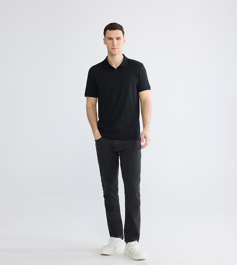 Solid Short Sleeves Polo T-Shirt
