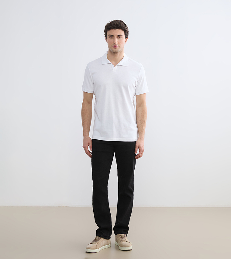 Solid Short Sleeves Polo T-Shirt