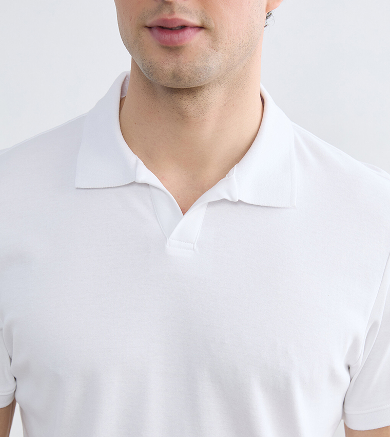 Solid Short Sleeves Polo T-Shirt