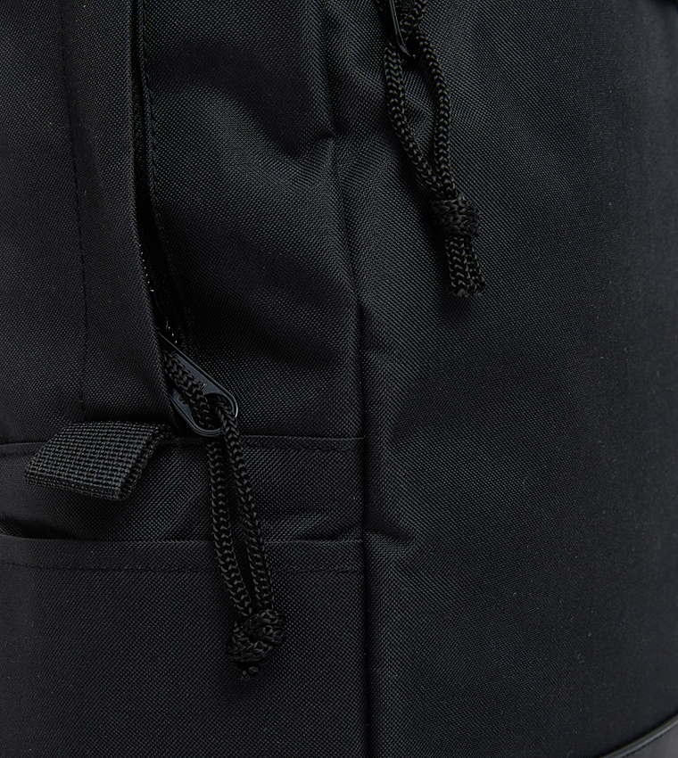 Solid Zipper Backpack