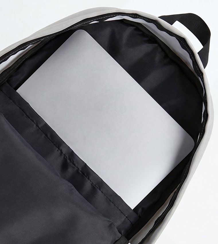 Solid Multi-Pocket Zip Backpack