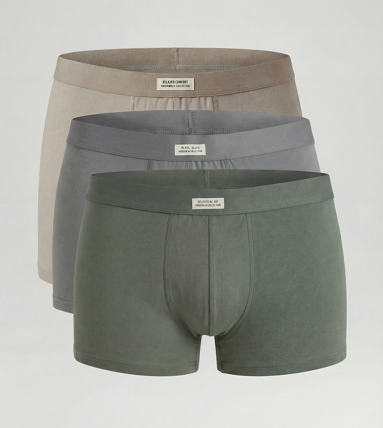 سروال داخلي بخصر مطاطي - 3 قطع