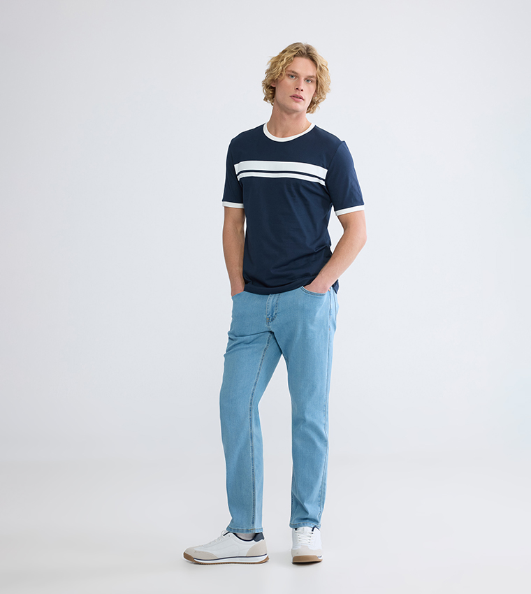 Striped Short Sleeves Casual T-Shirt