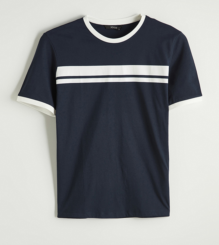 Striped Short Sleeves Casual T-Shirt