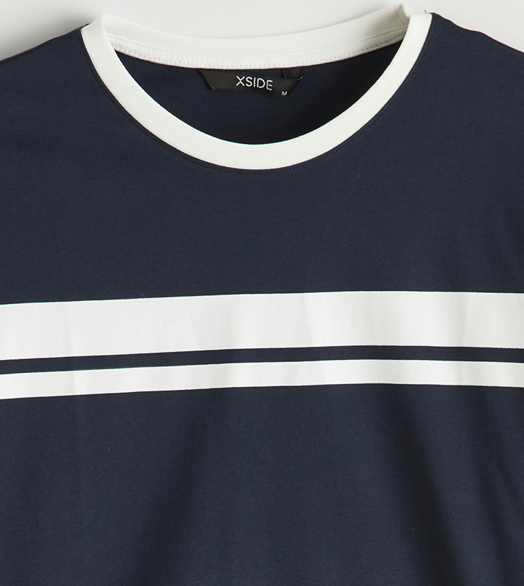 Striped Short Sleeves Casual T-Shirt