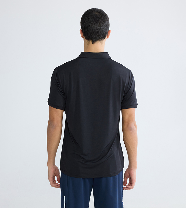 Printed Short Sleeves Active Polo T-Shirt