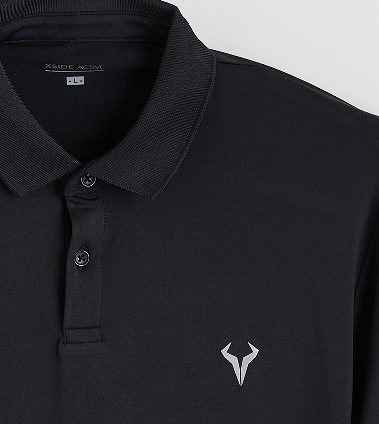 Printed Short Sleeves Active Polo T-Shirt