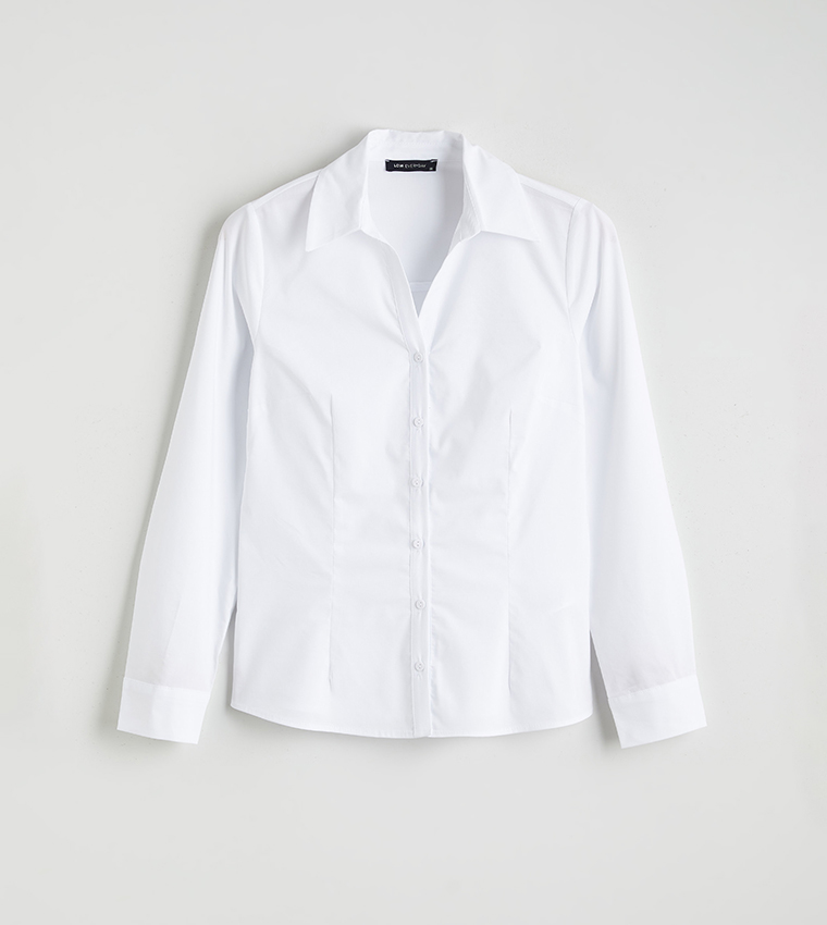 Solid Slim Fit Long Sleeves Shirt