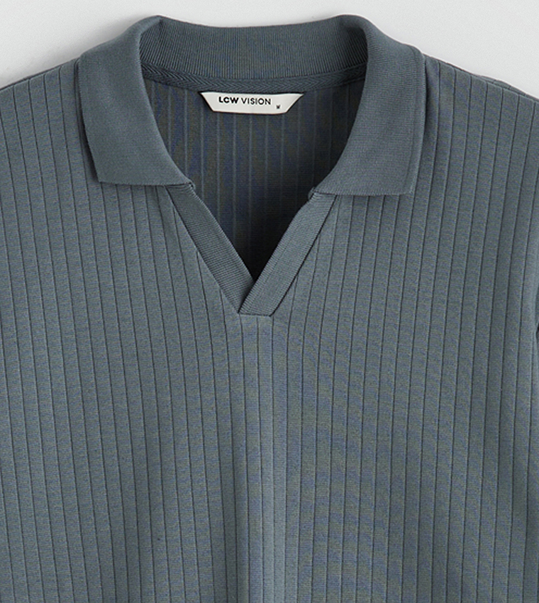 تيشيرت بولو رجالي مرن كم قصير 