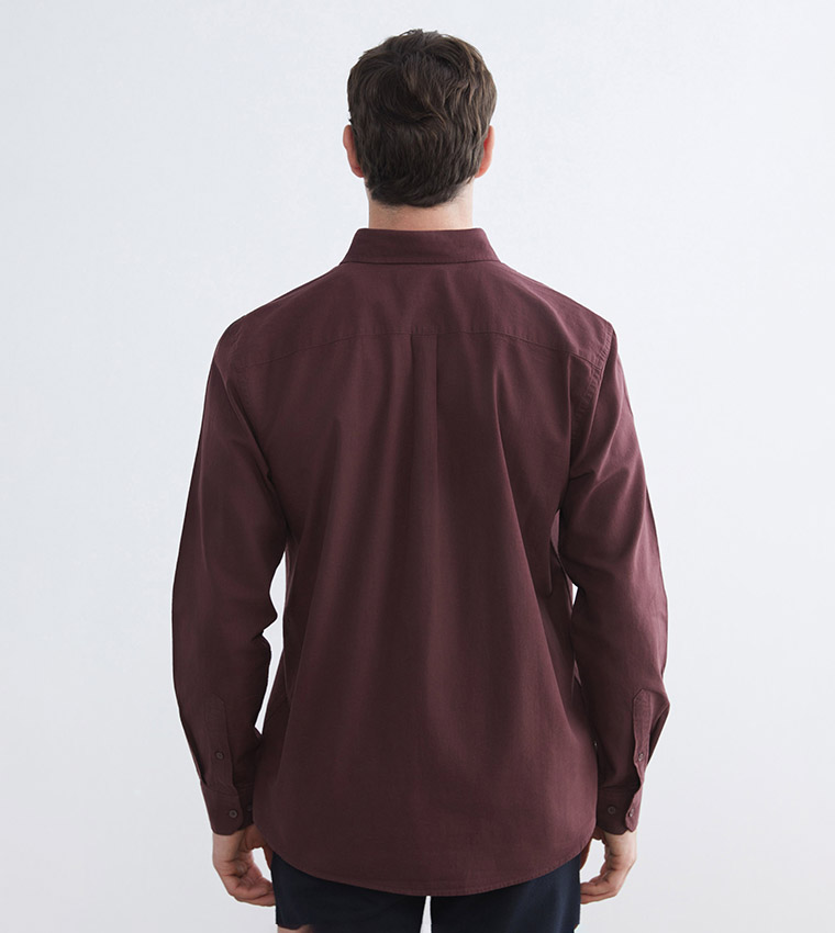 Linen Blend Long Sleeves Shirt