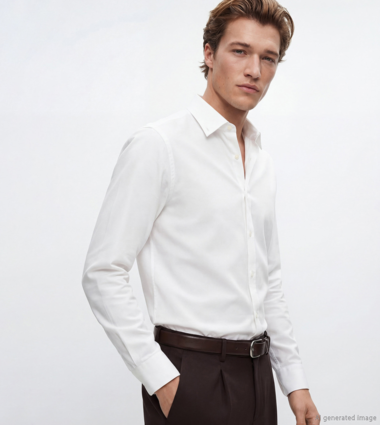 Solid Long Sleeves Casual Shirt