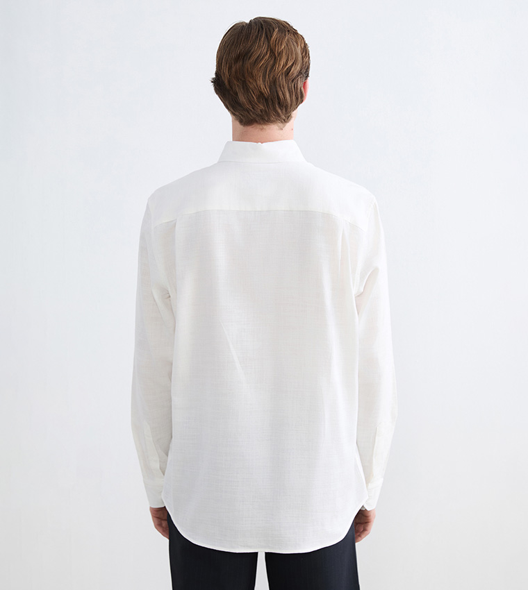 Long Sleeves Casual Dobby Shirt