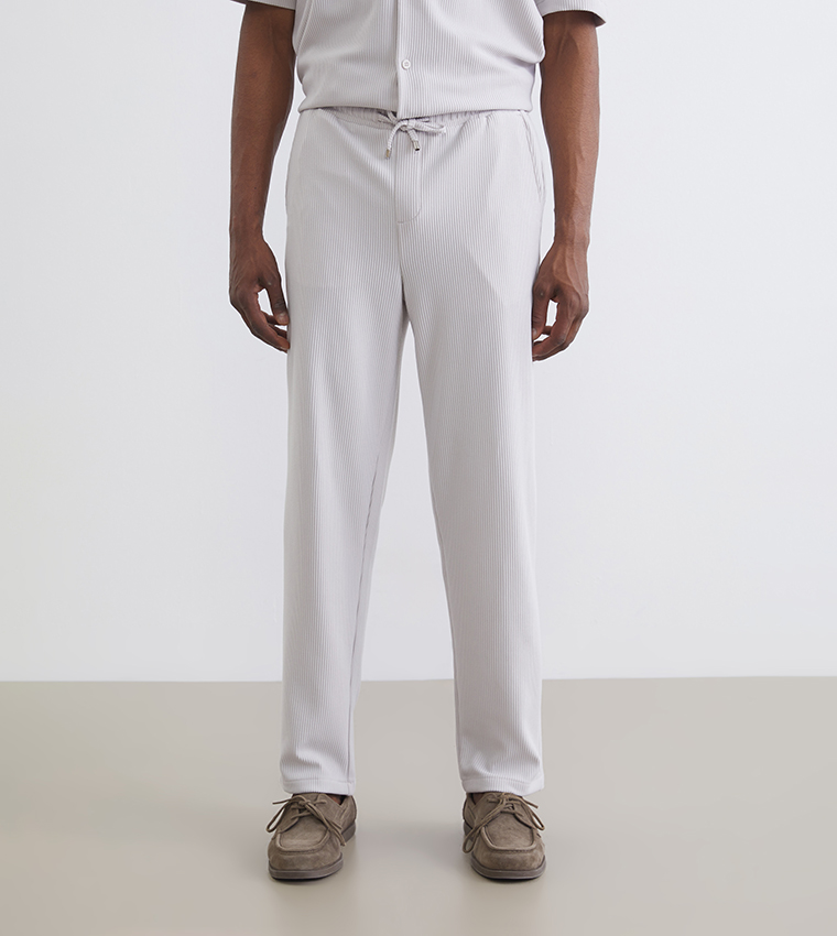 Ribbed Regular Fit Trousers