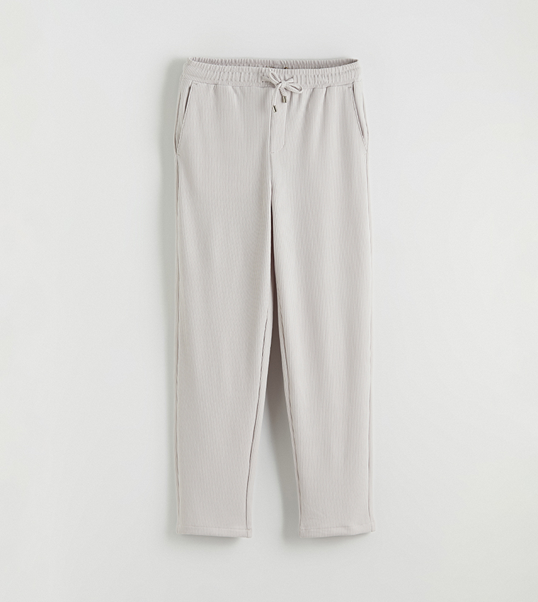 Ribbed Regular Fit Trousers