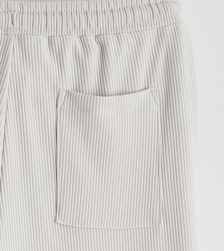 Ribbed Regular Fit Trousers