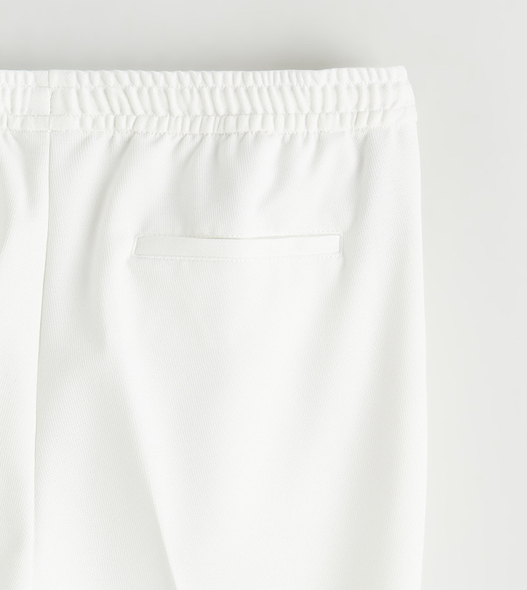 Buy LC Waikiki Drawstring Waist Slim Fit Trousers In White