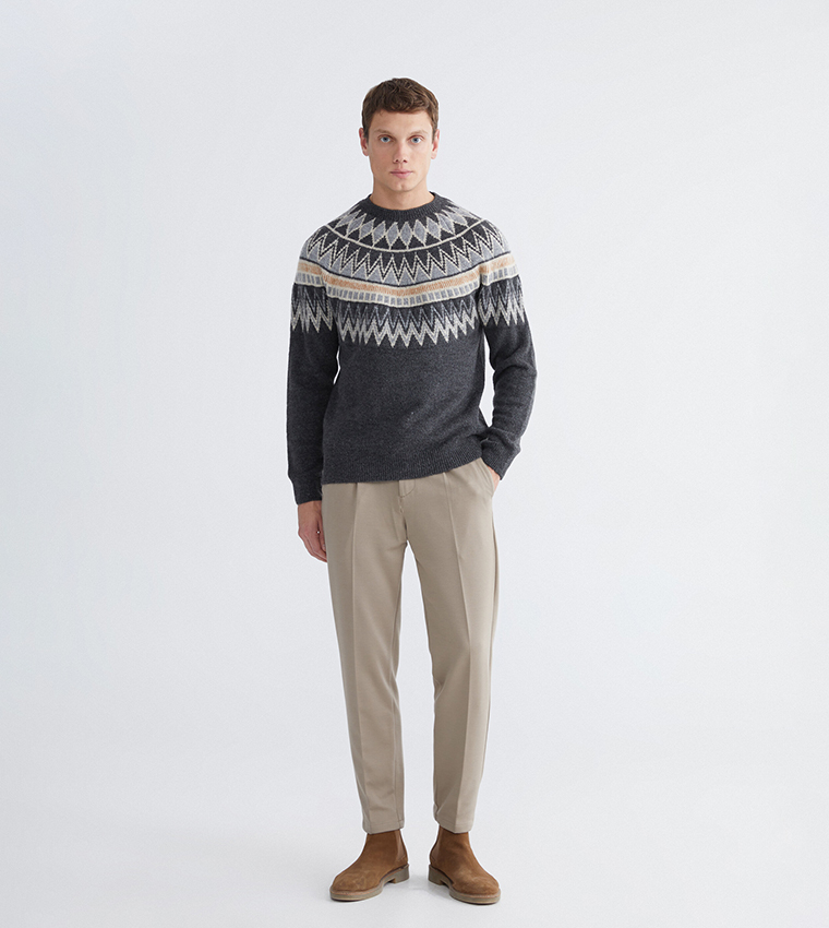 Mid Rise Slim Fit Trousers