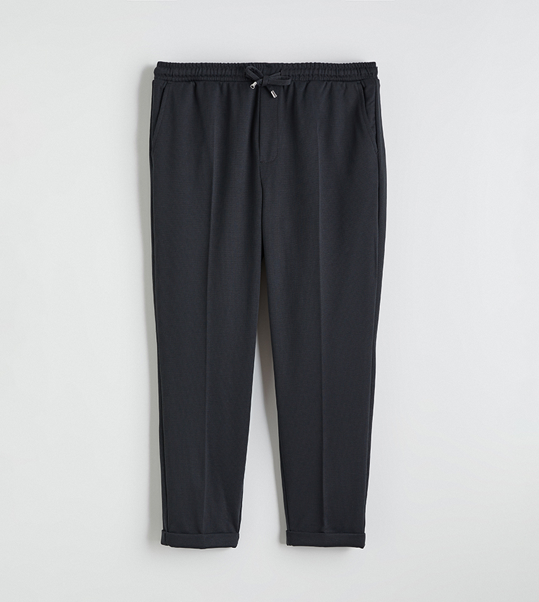 Folded Hem Regular Fit Trousers