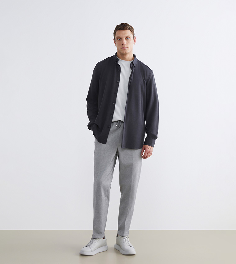 Mid Rise Slim Fit Trousers