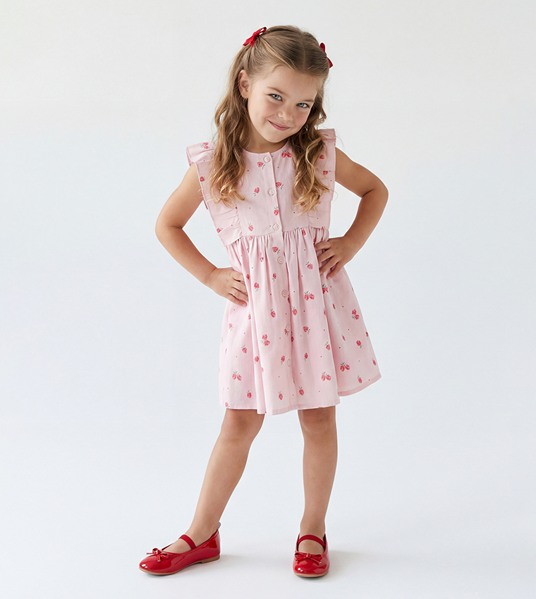 strapless open back dress Lynn Floral Swiss Dot A-Line Ball Gown