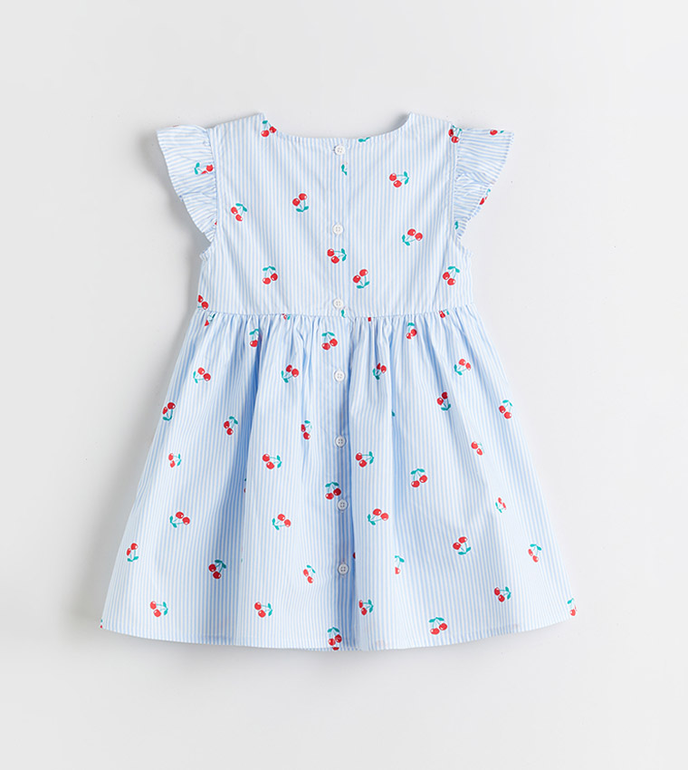 Floral Printed Crew Neck Dress