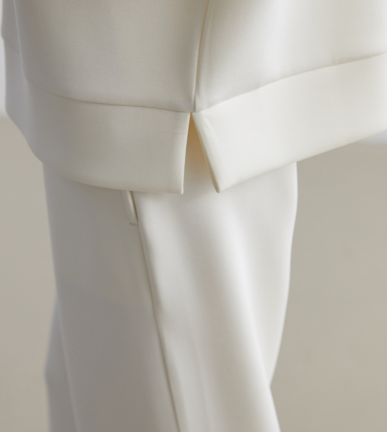 سويتشيرت أوفرسايز بقبة مستديرة