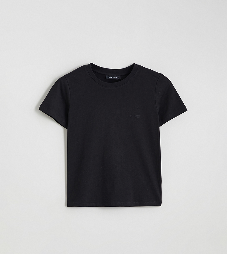 Solid Crew Neck T-Shirt