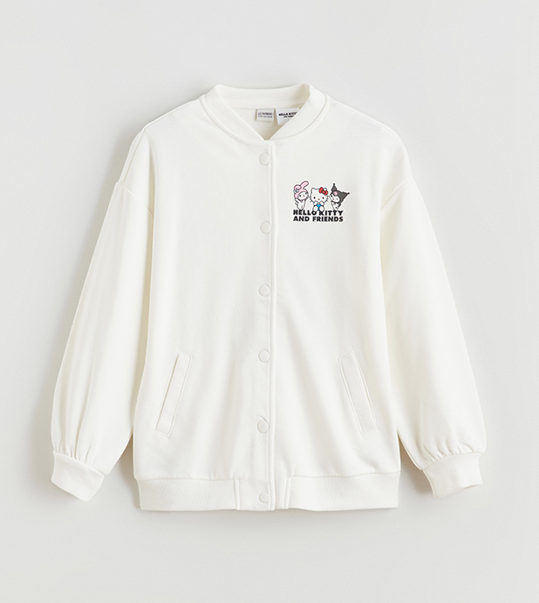 Hello Kitty and Friends Printed Snap Button Closure Jacket