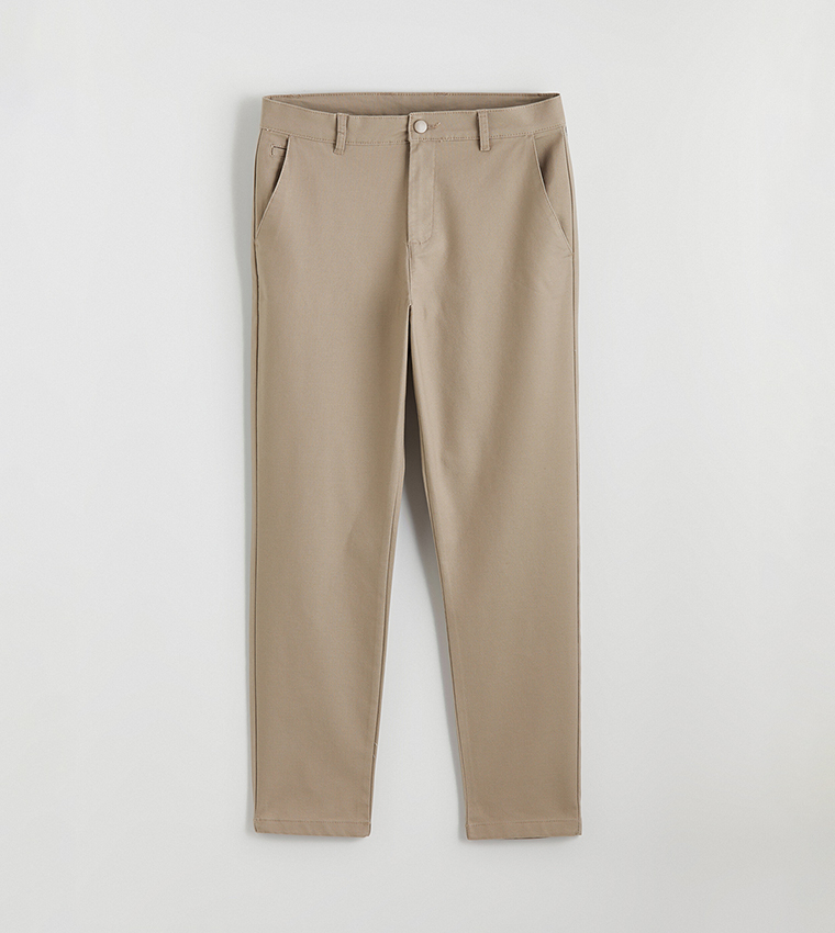 Solid Slim Fit Chinos