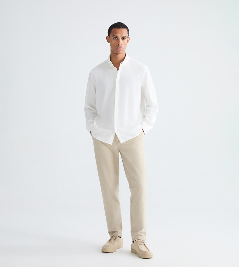 Textured Long Sleeves Casual Shirt