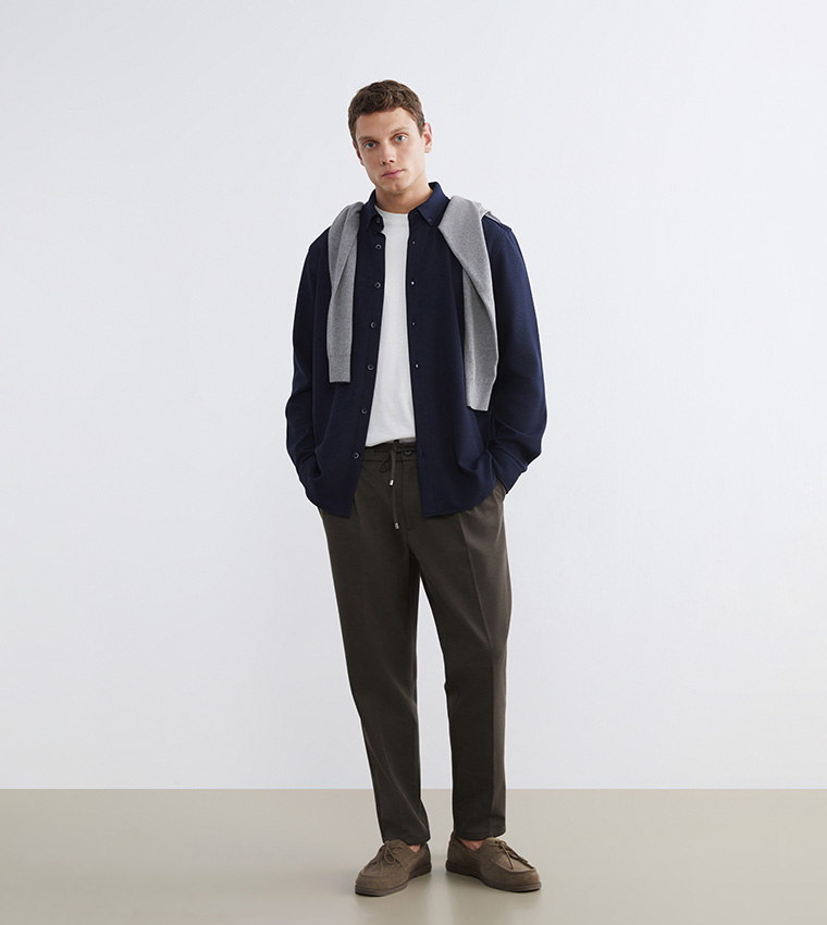 Solid Long Sleeves Casual Shirt